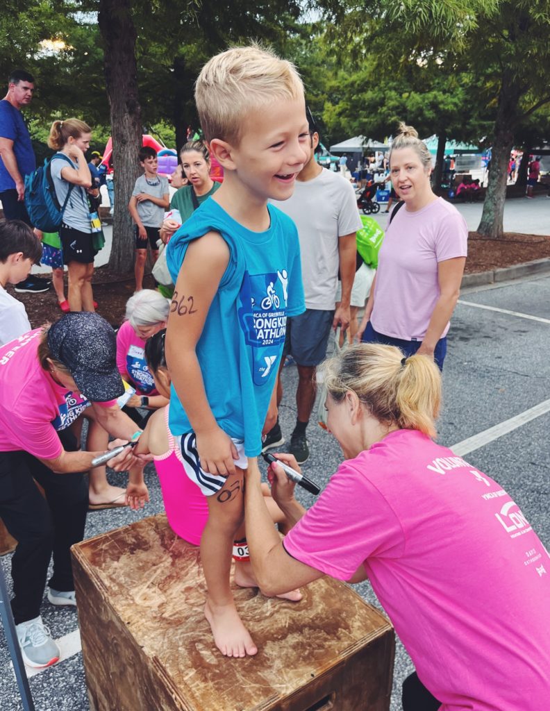 ymca kid strong triathlon greenville ryder