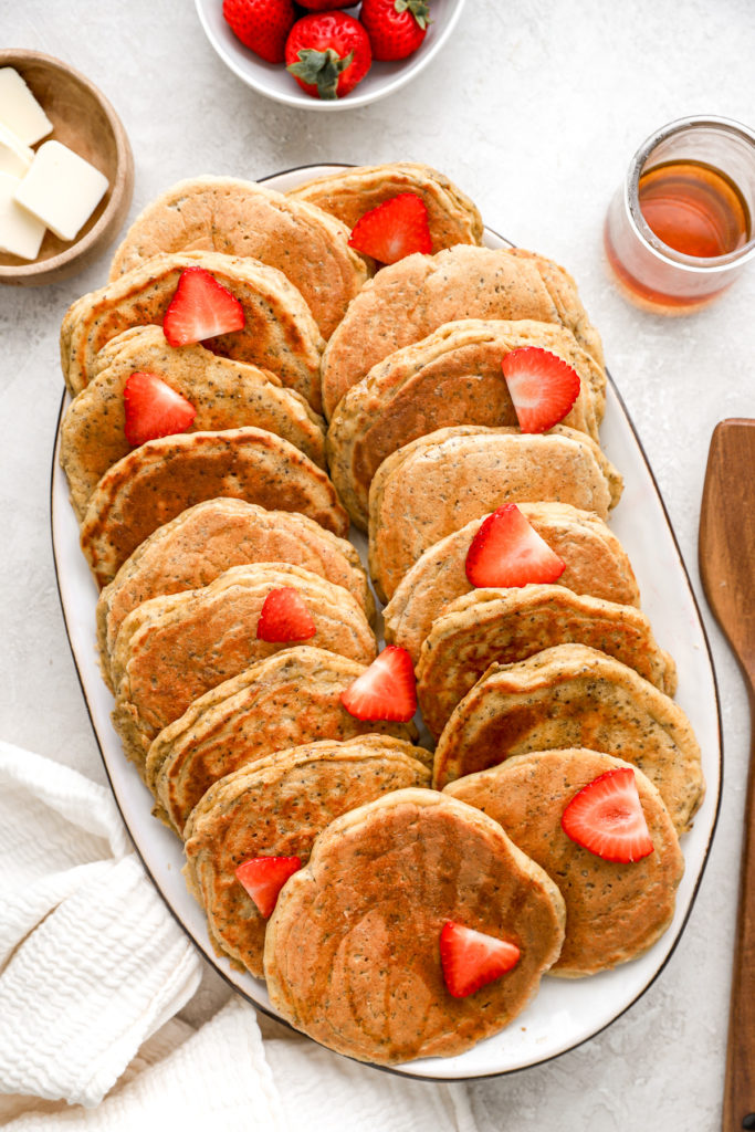 einkorn flour greek yogurt pancakes