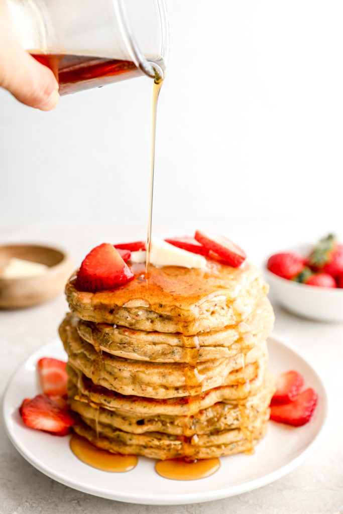 einkorn flour greek yogurt pancakes