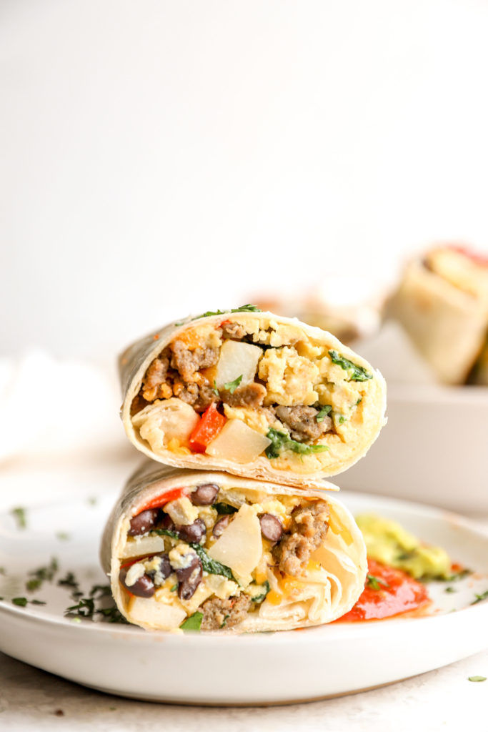 High Protein Breakfast Burrito