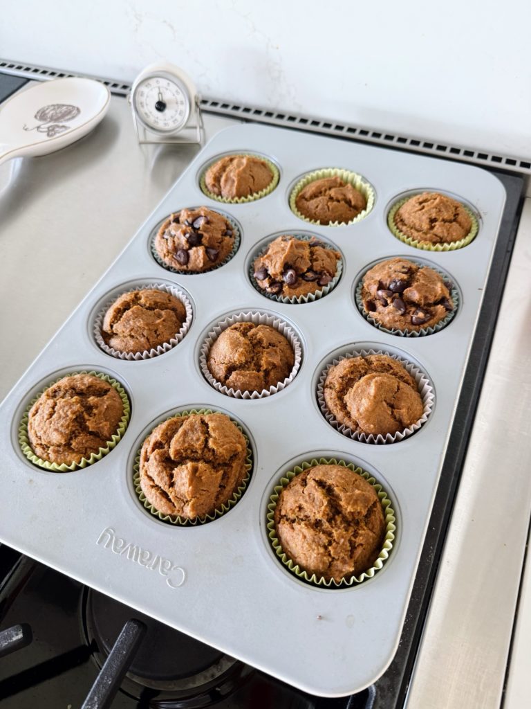 whole wheat pumpkin muffins