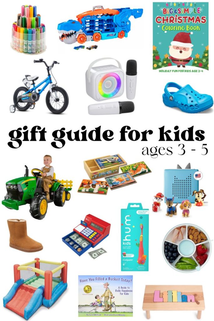 gift guide for kids 3 - 5 year olds