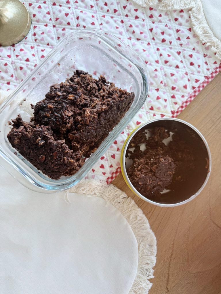 brownie squash protein oatmeal bake